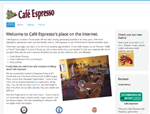 Tablet Screenshot of cafe--espresso.com